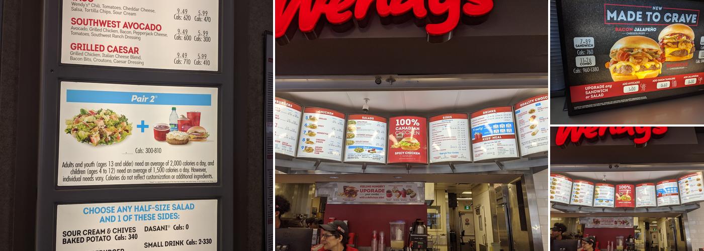 Wendy's Menu