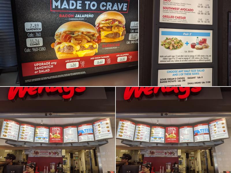 Wendy's Menu