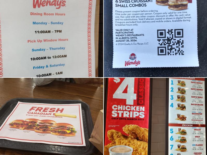Wendy's Menu