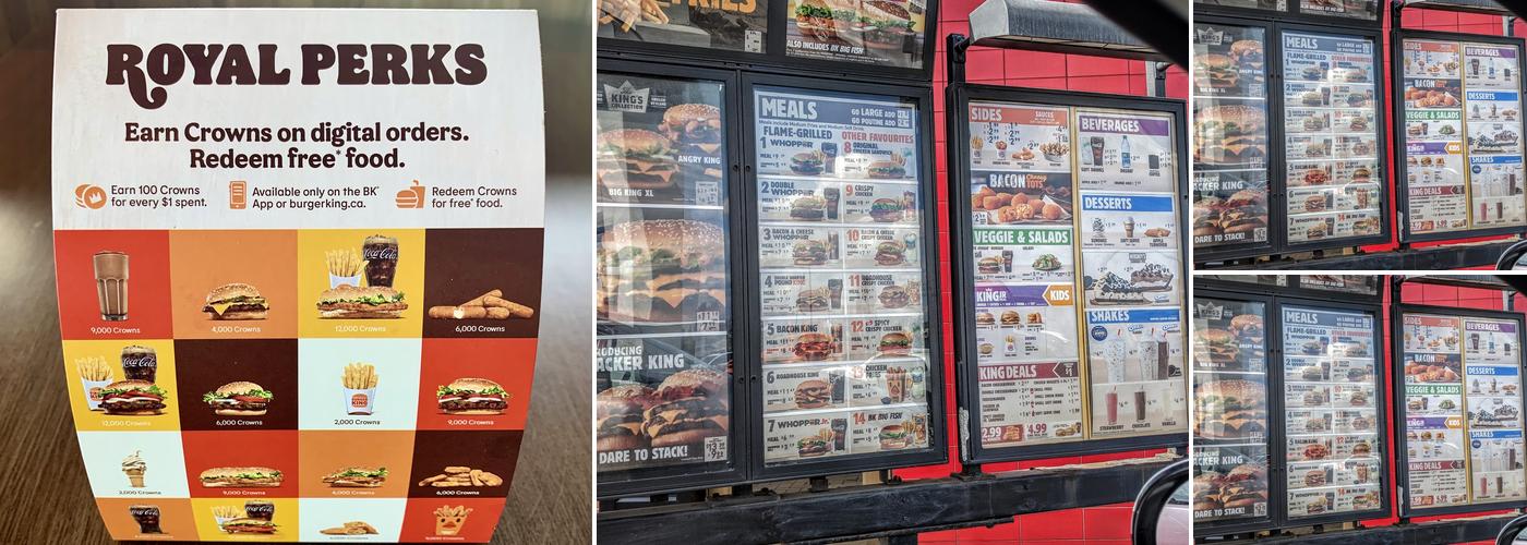 Burger King Menu