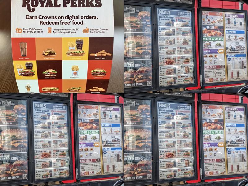 Burger King Menu