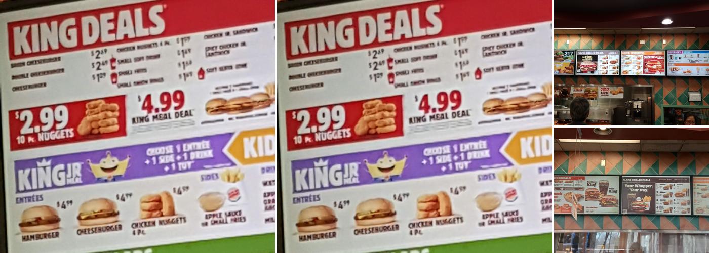 Burger King Menu