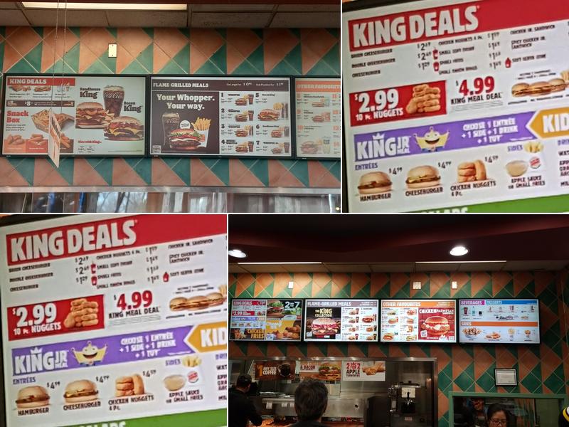 Burger King Menu
