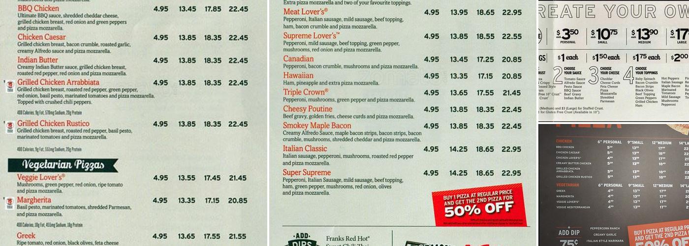 Pizza Hut N. Vancouver Menu