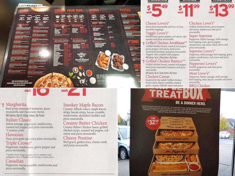 Pizza Hut Menu