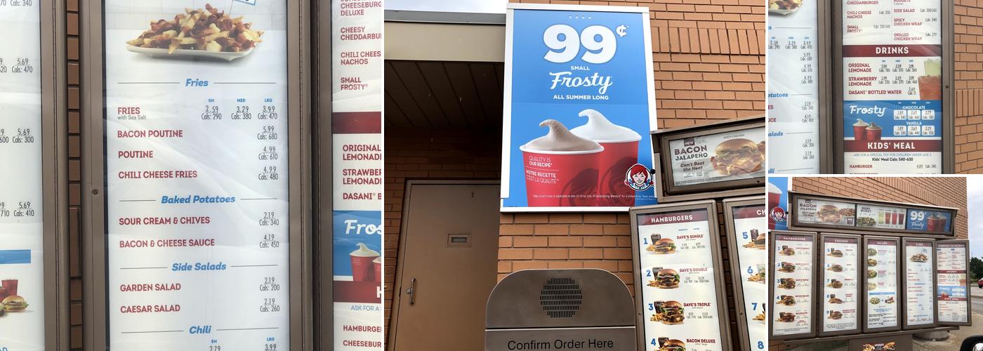 Wendy's Menu