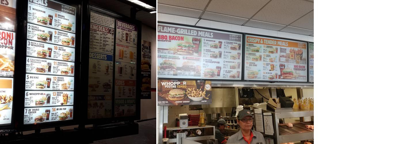 Burger King Menu