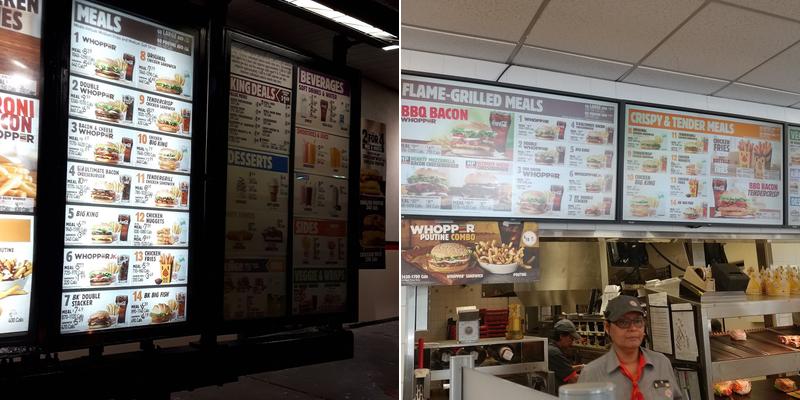 Burger King Menu