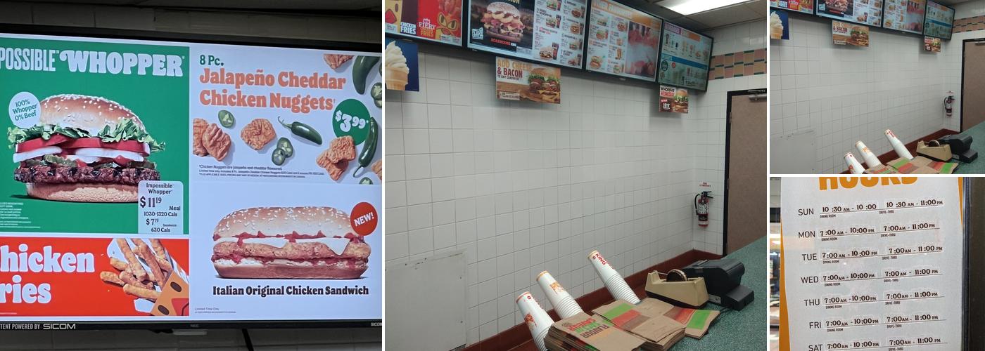 Burger King Menu