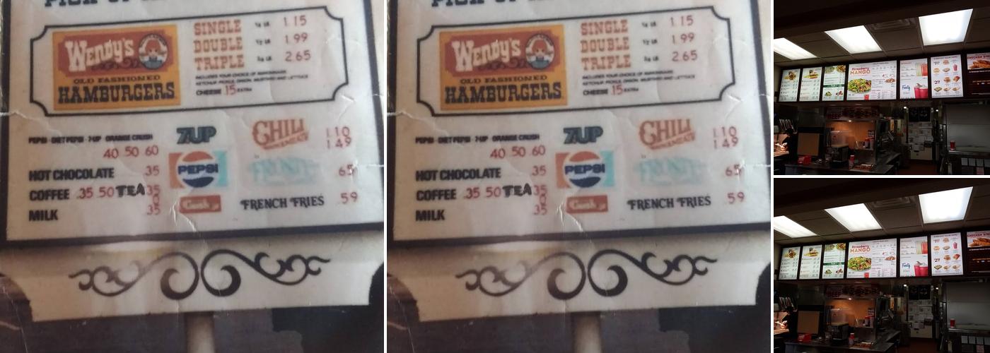 Wendy's Menu