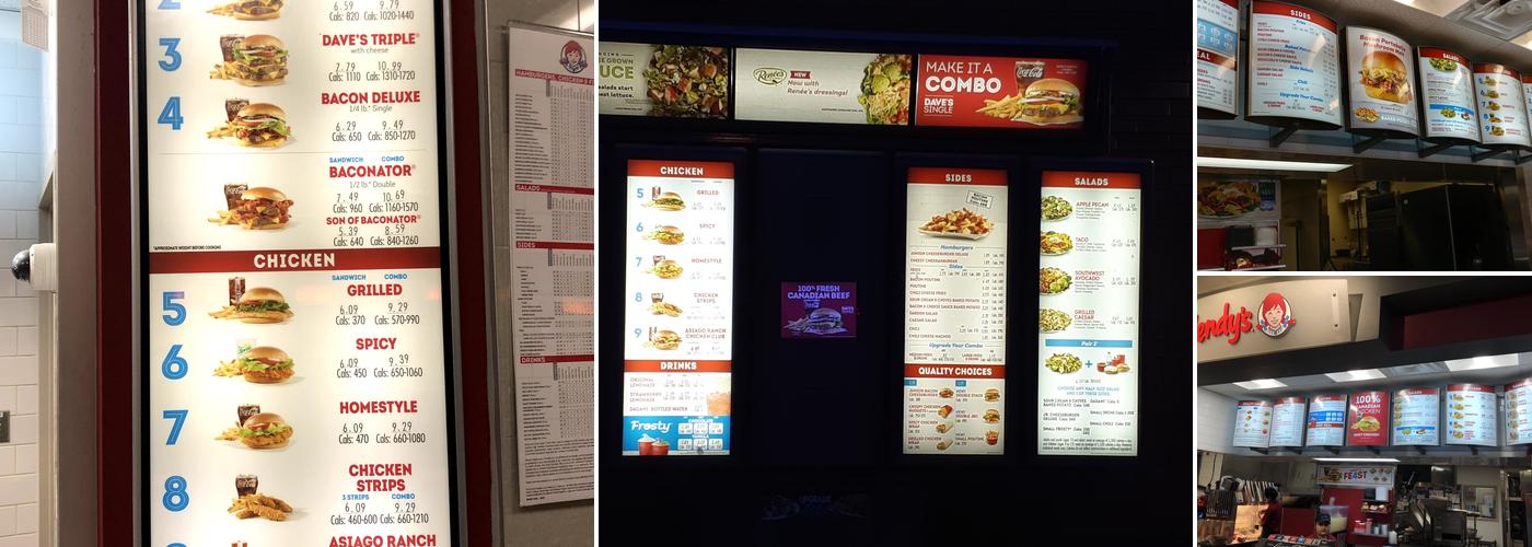 Wendy's Menu