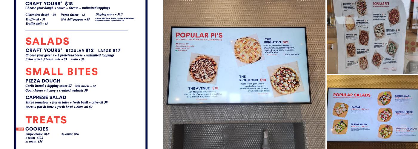Pi Co. Pizza Bar Menu