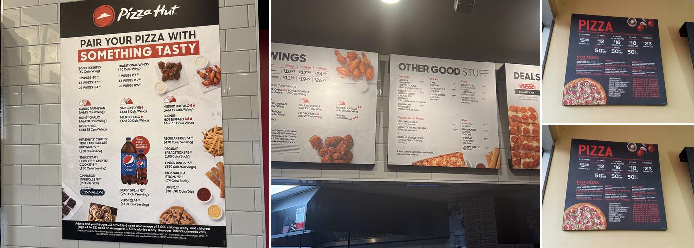 Pizza Hut Menu