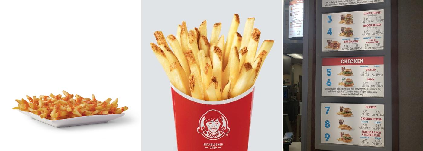 Wendy's Menu