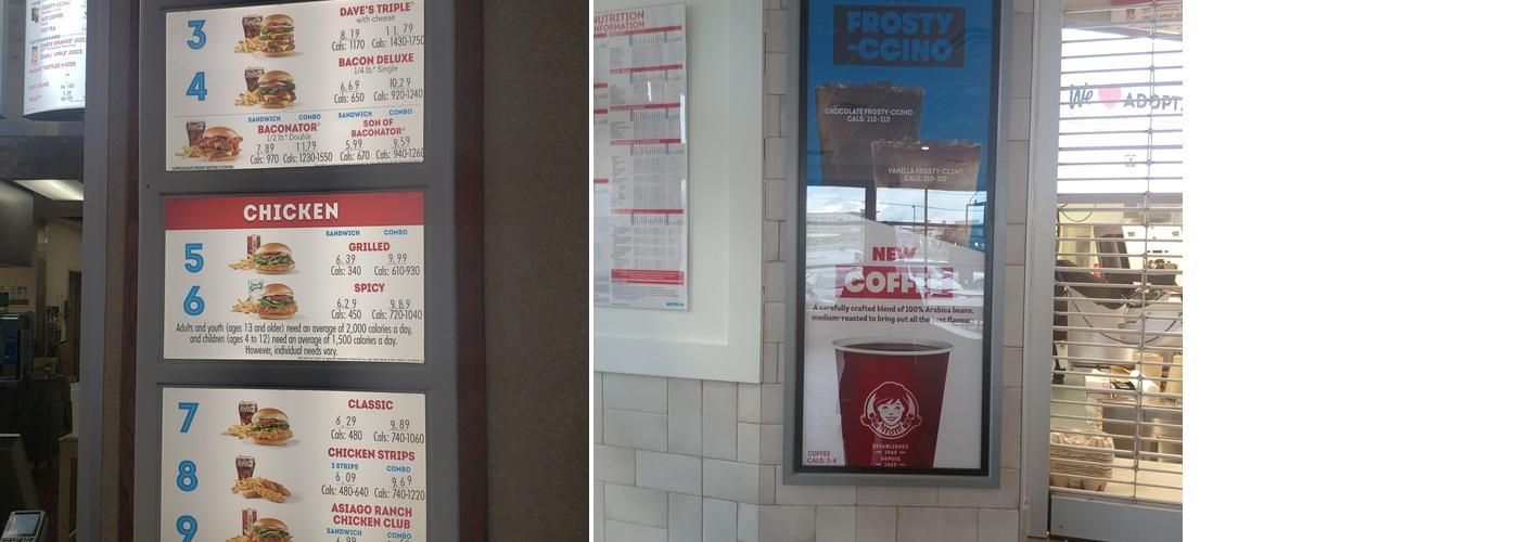 Wendy's Menu