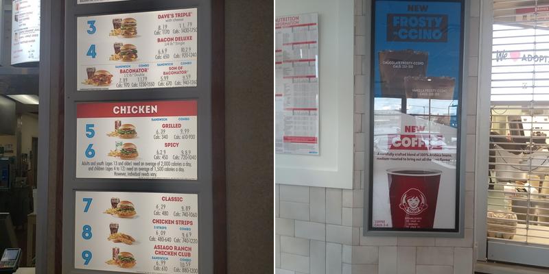 Wendy's Menu