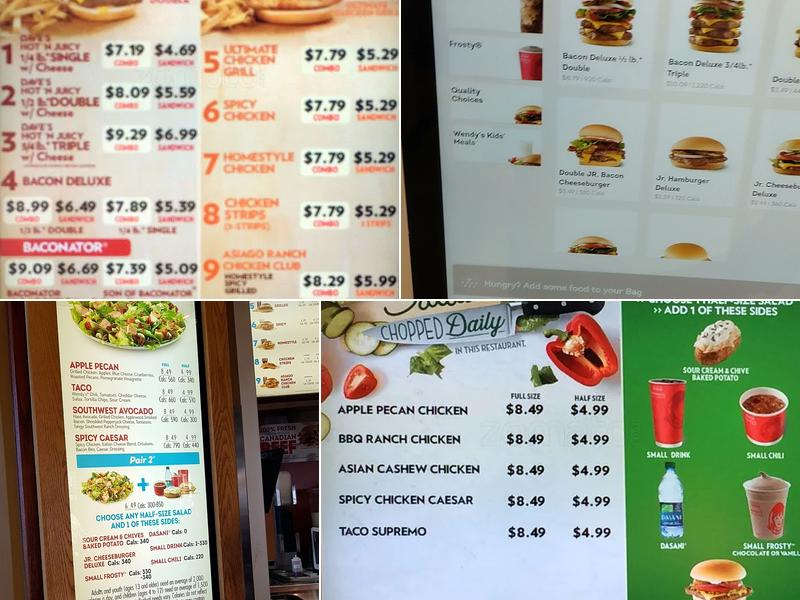 Wendy's Menu