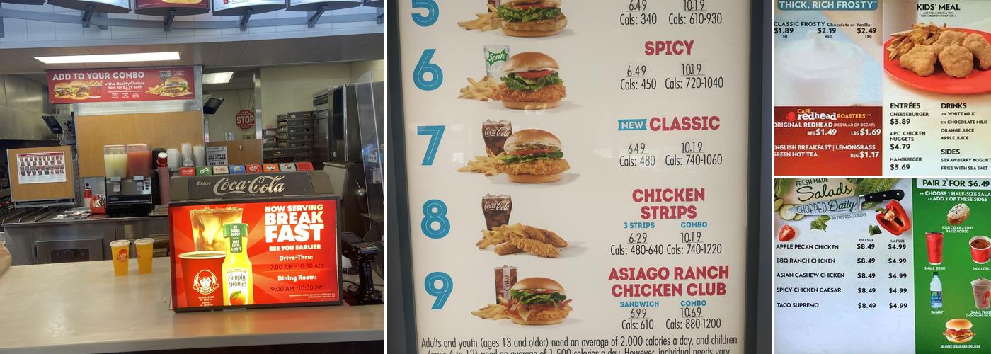 Wendy's Menu