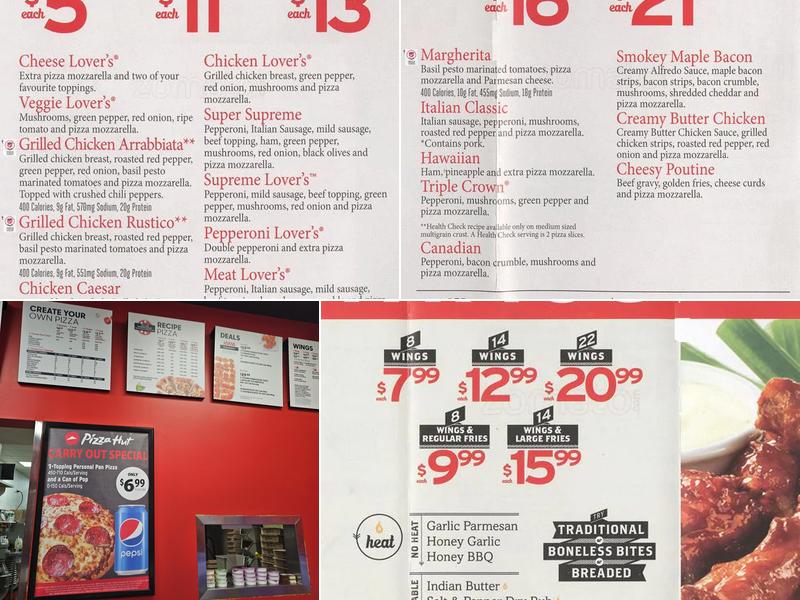 Pizza Hut Menu