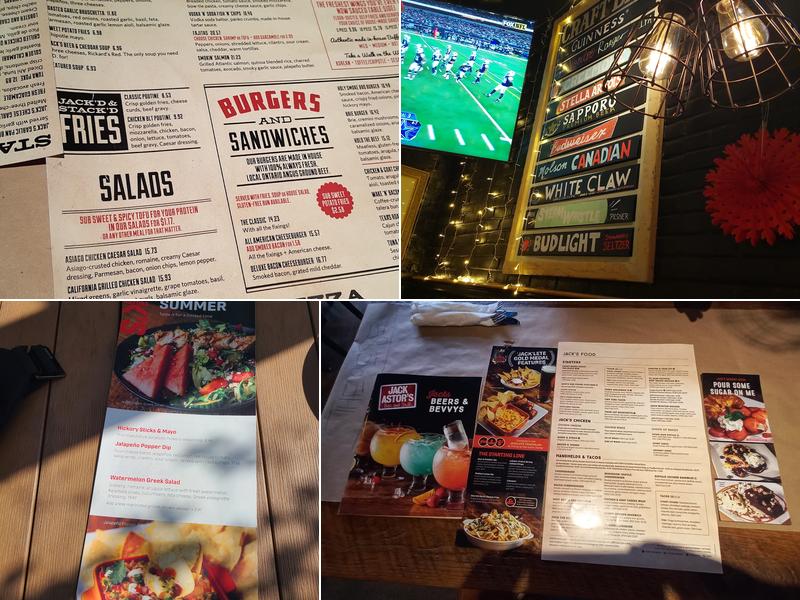 Jack Astor's Bar & Grill Dundas & 403 Menu