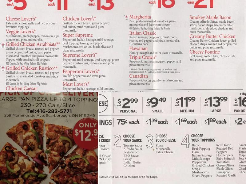 Pizza Hut Menu