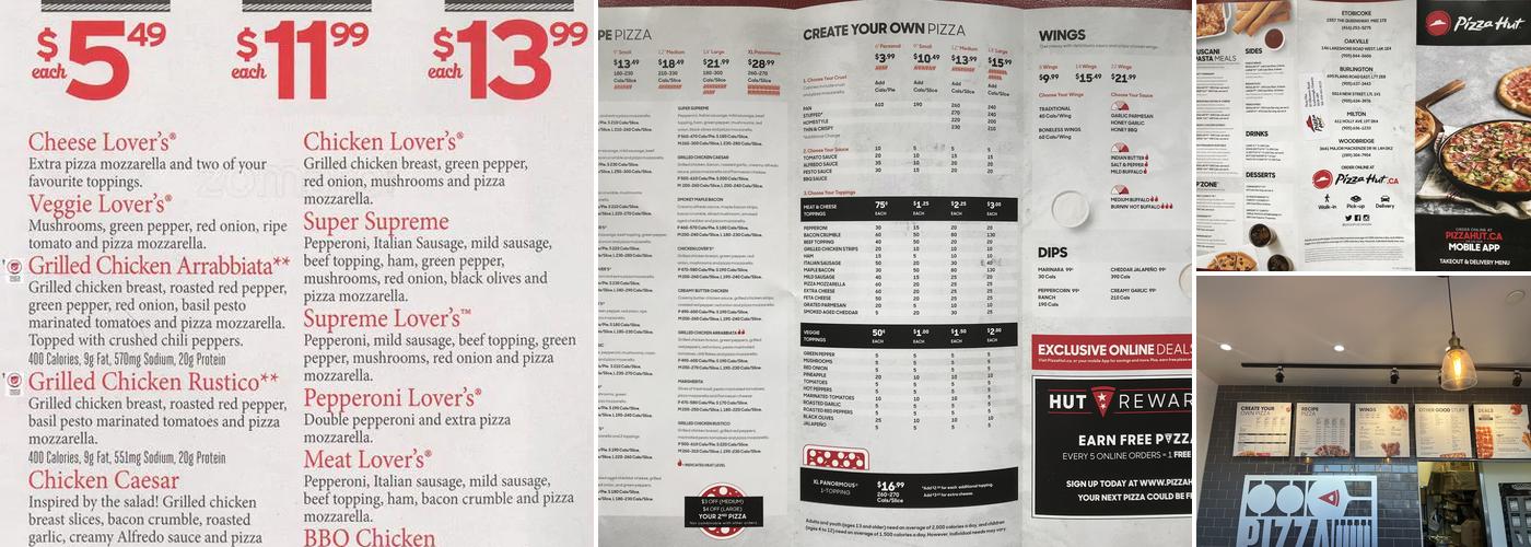 Pizza Hut Menu