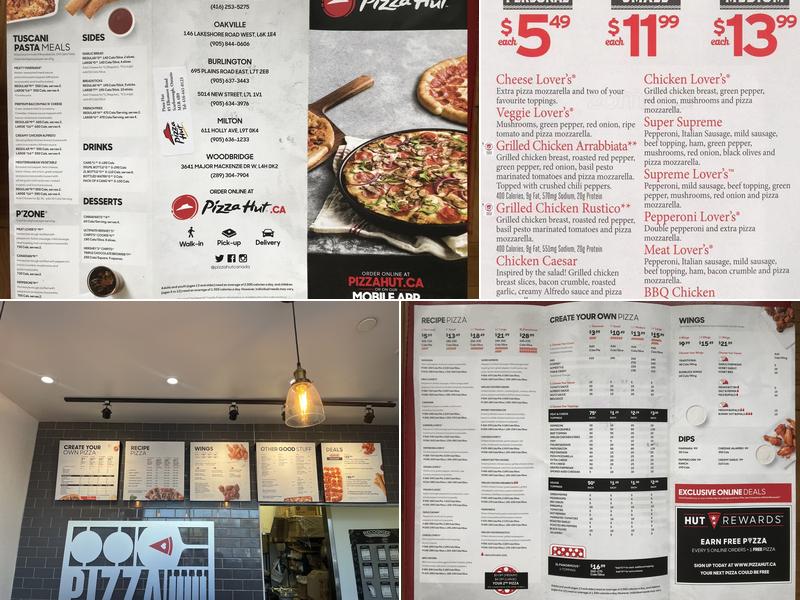 Pizza Hut Menu