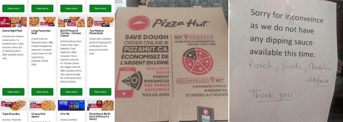 Pizza Hut Brampton Menu