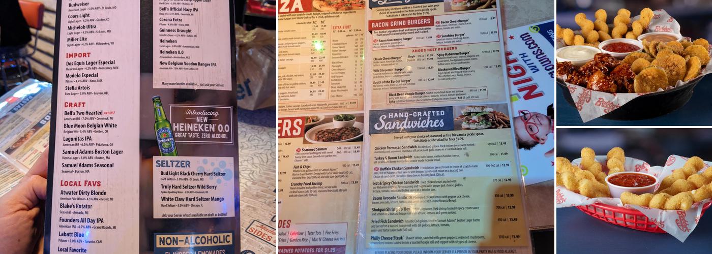 Bubba's 33 Menu