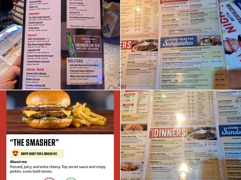 Bubba's 33 Menu