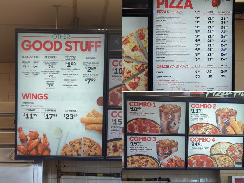 Pizza Hut Express Menu