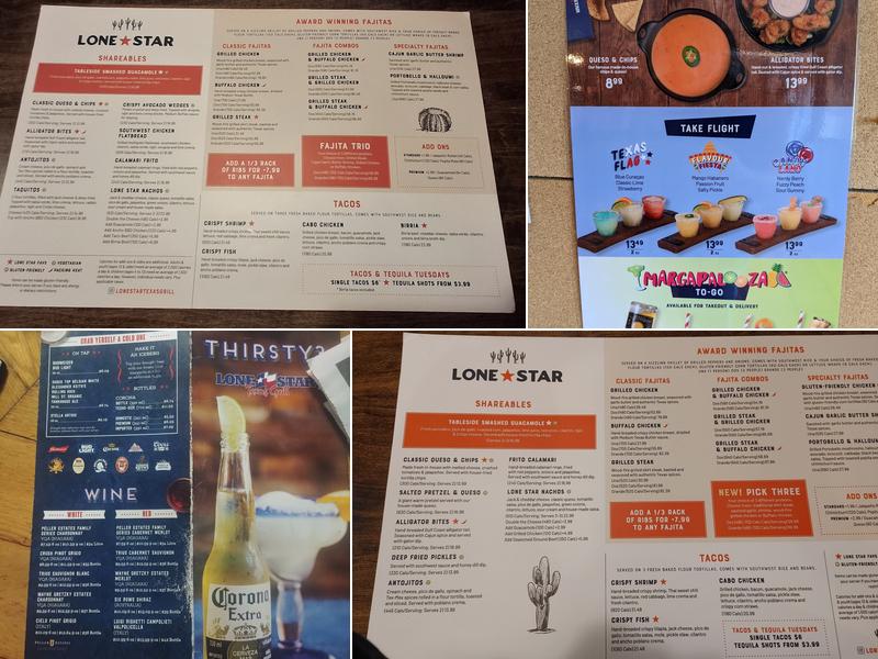 Lone Star Texas Grill Menu