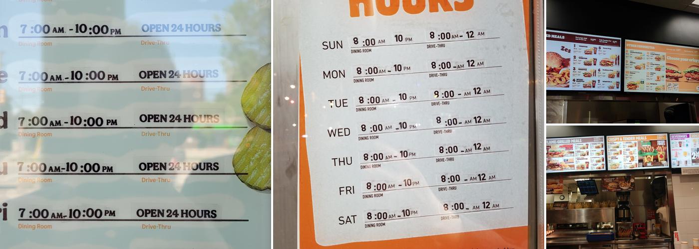 Burger King Menu