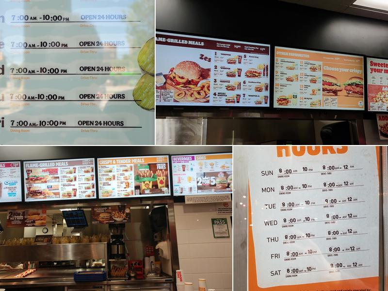 Burger King Menu