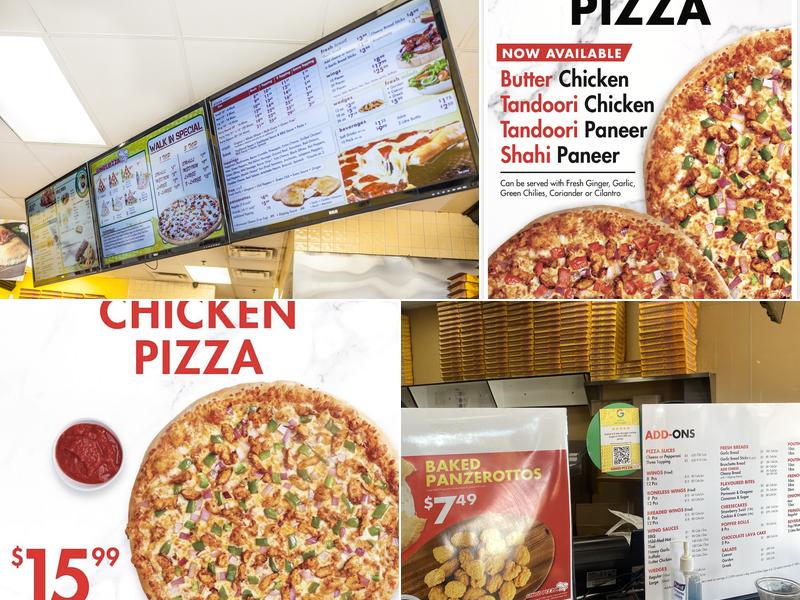 Gino's Pizza Menu