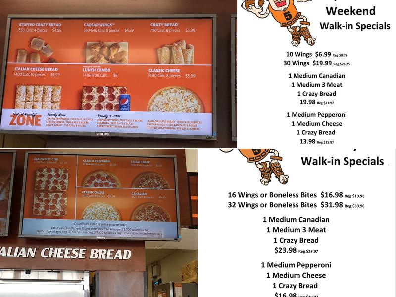 Little Caesars Pizza Menu