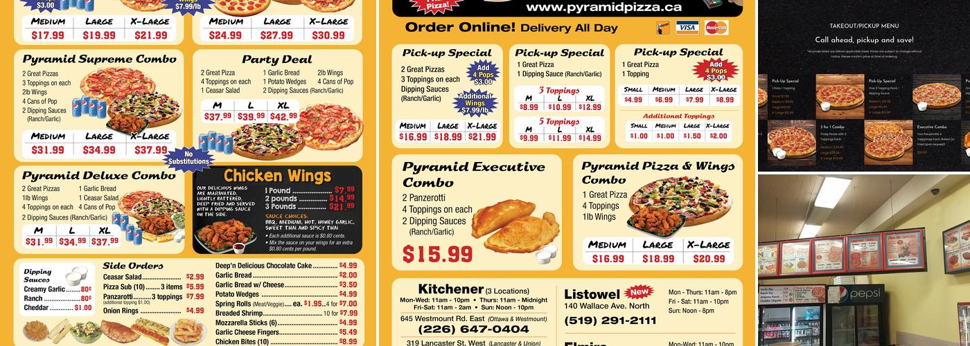 Pyramid Pizza & Wings Menu