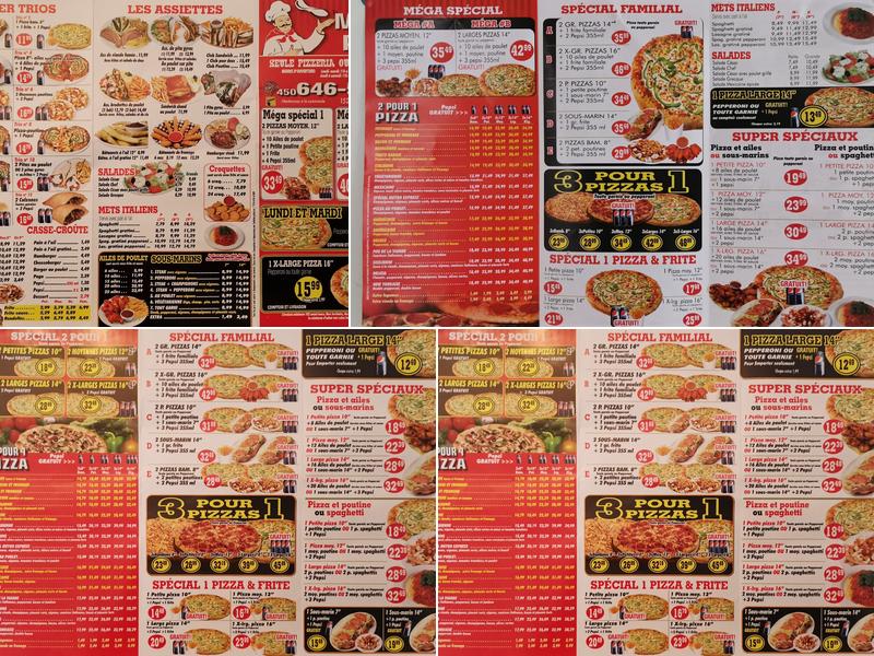 Pizza Metro Menu