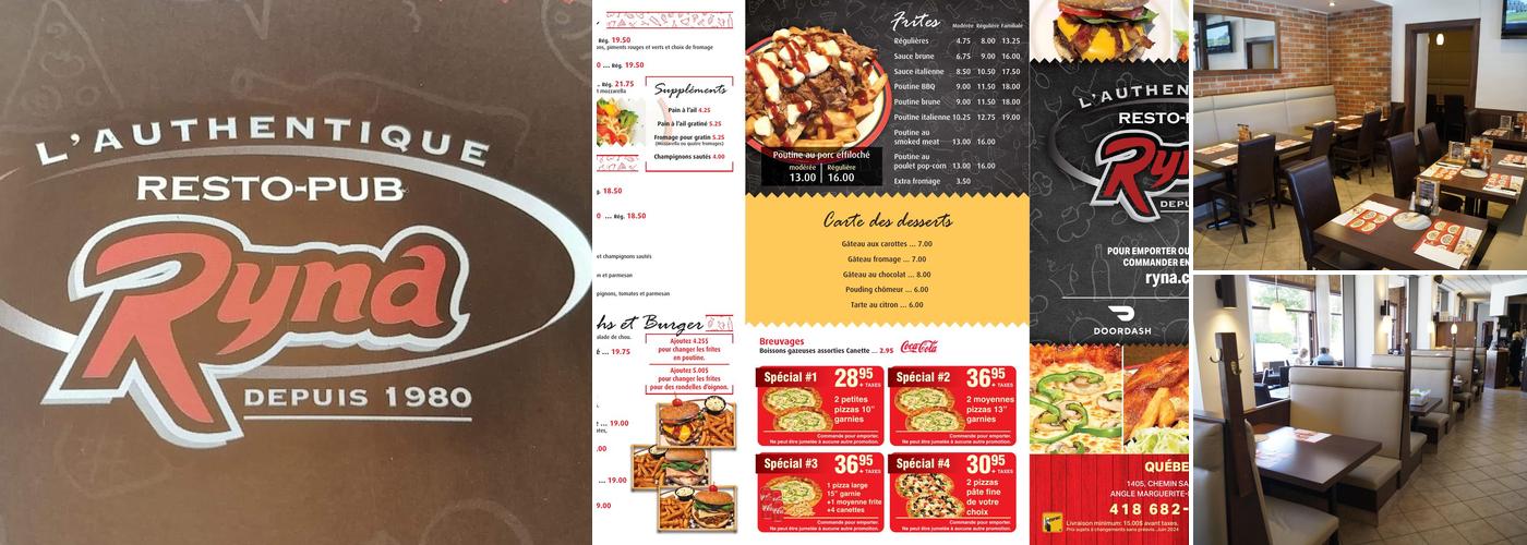Resto-Pub Ryna Menu