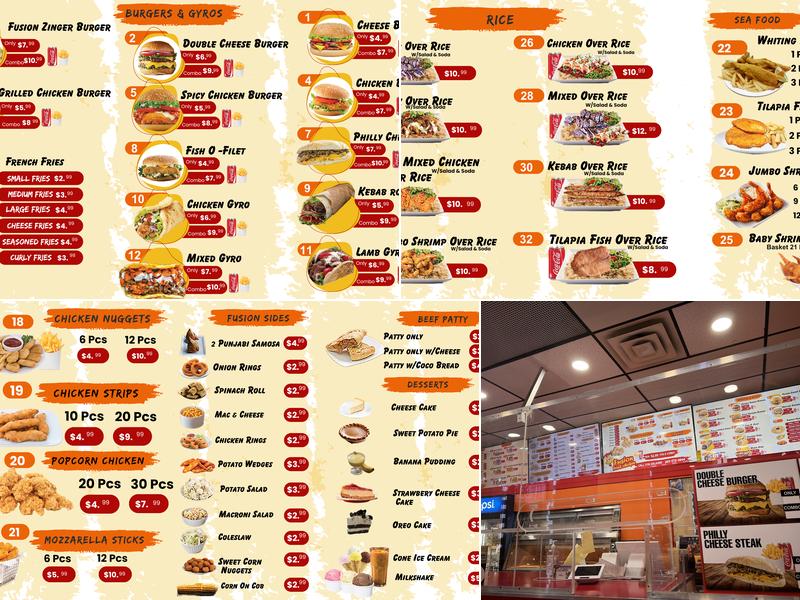 Fusion Fried Chicken & Fish n Chips (Halal) Menu
