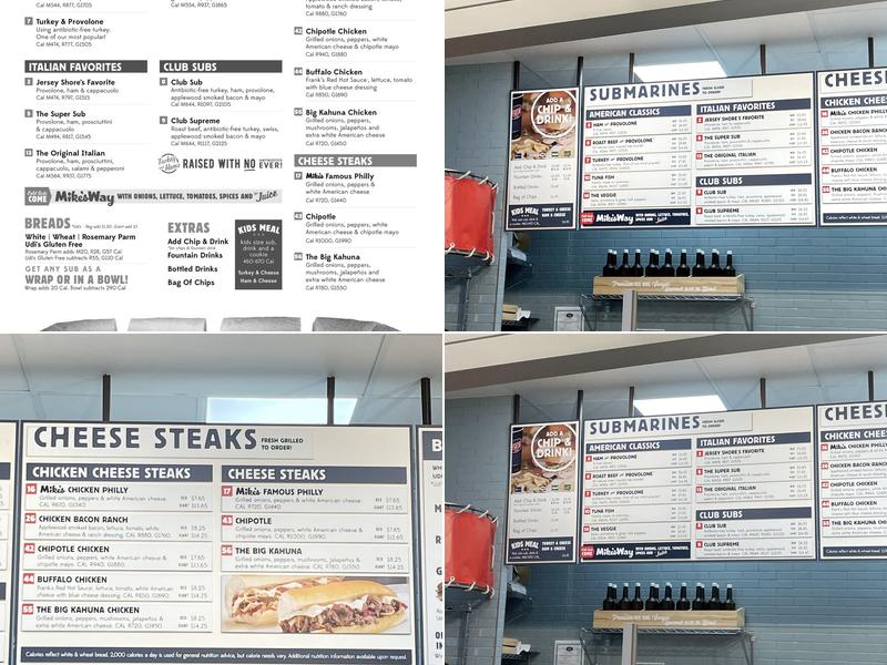 Jersey Mike's Menu