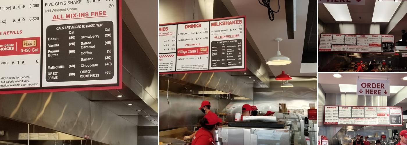 Five Guys Menu