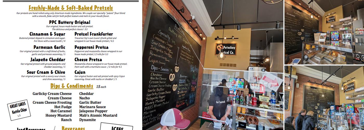 Petoskey Pretzel Co. Menu