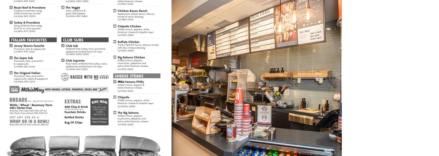 Jersey Mike's Subs Menu