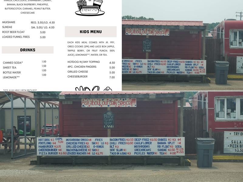 Top Dawgs Drive In Menu