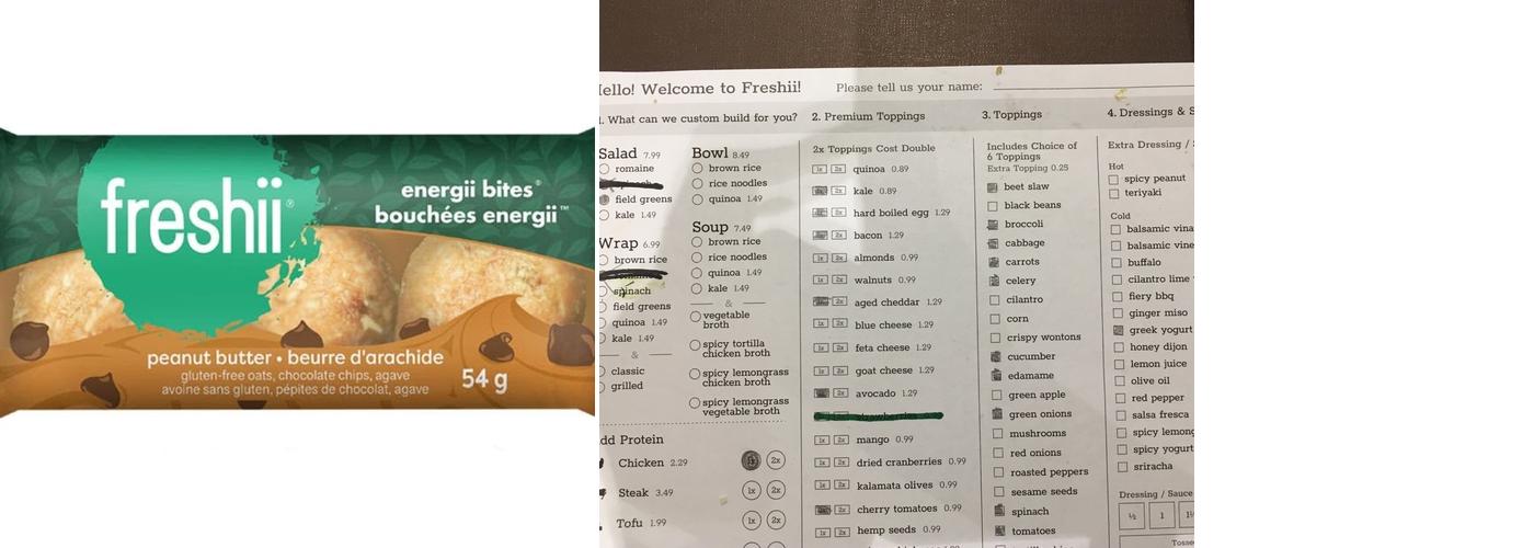 Freshii Menu