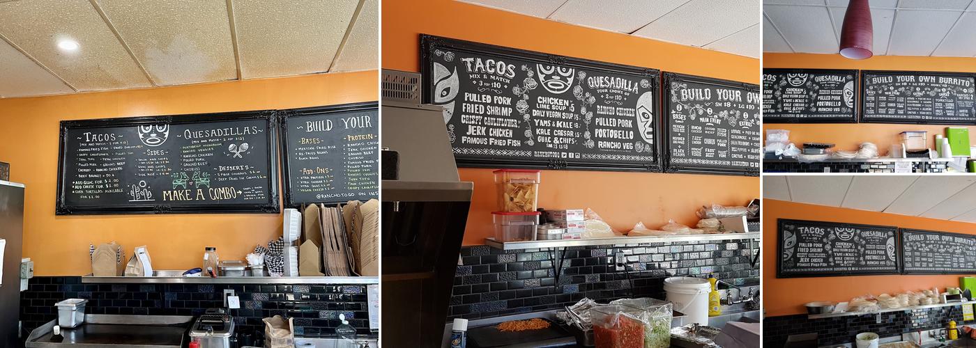 Rancho Relaxo To Go Menu