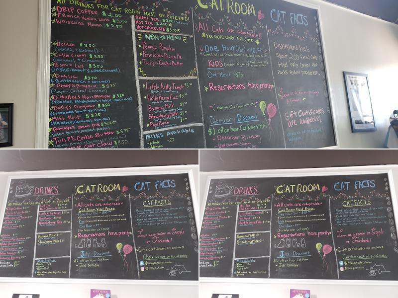 Alley Cat Cafe Menu