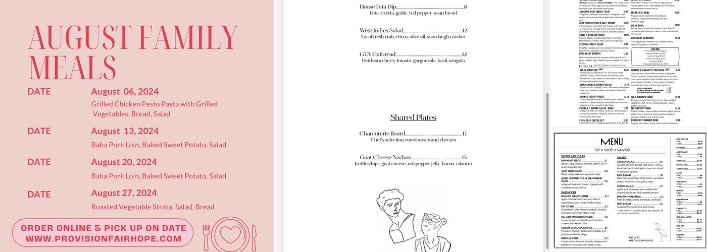 Provision Menu