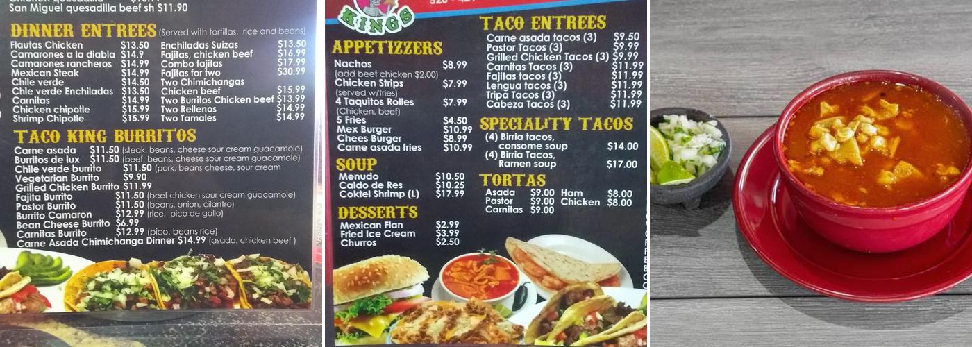 ROYAL TACO Menu